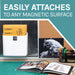 Large Magnetic Lint Bin (White) - Sweatfully