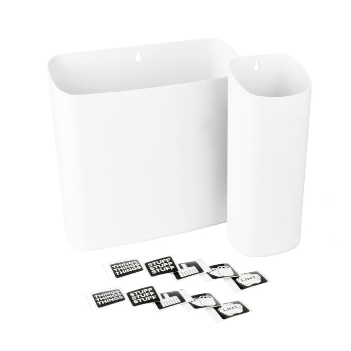 Magnetic Lint Bin Combo Pack (White) - Sweatfully
