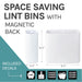Magnetic Lint Bin Combo Pack (White) - Sweatfully