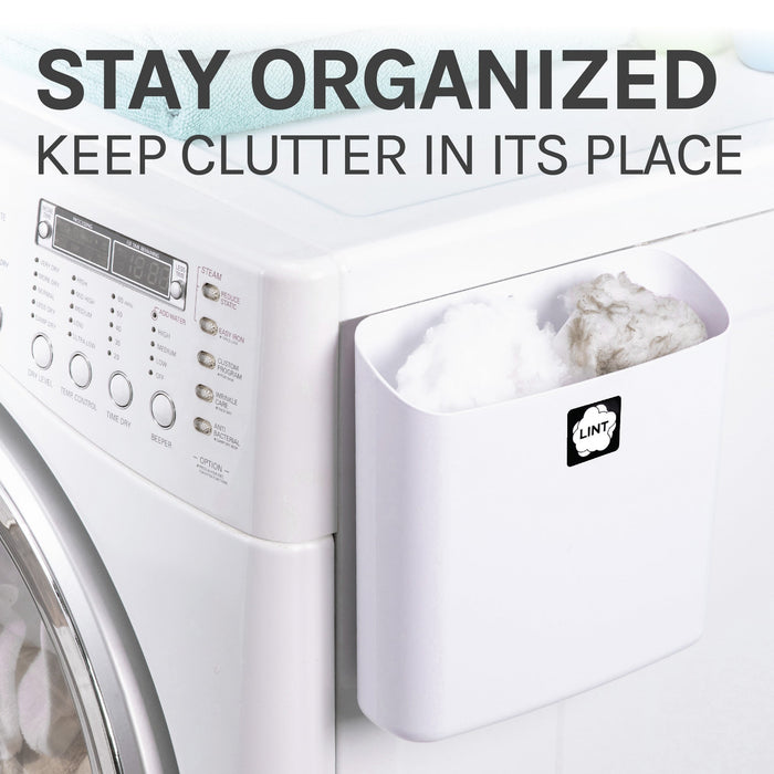 Magnetic Lint Bin Combo Pack (White) - Sweatfully