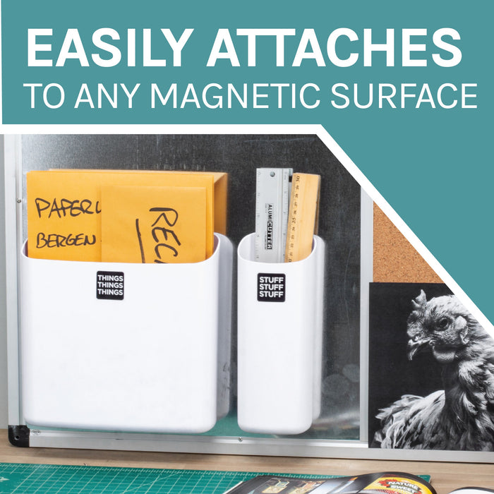 Magnetic Lint Bin Combo Pack (White) - Sweatfully