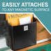 Large Magnetic Lint Bin (Black) - Sweatfully
