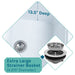 Tehila Luxe Freestanding White Utility Sink with Stainless Steel Finish High-Arc Coil Pull-Down Faucet - Sweatfully