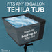 Tehila Black Wall Mounting Kit for Tehila Standard Sinks - Sweatfully