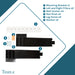 Tehila Black Wall Mounting Kit for Tehila Standard Sinks - Sweatfully