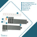 Tehila Grey Wall Mounting Kit for Tehila Standard Sinks - Sweatfully