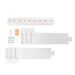 Tehila White Wall Mounting Kit for Tehila Standard Sinks - Sweatfully