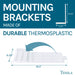 Tehila White Wall Mounting Kit for Tehila Standard Sinks - Sweatfully