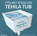 Tehila White Wall Mounting Kit for Tehila Standard Sinks - Sweatfully