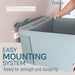 Tehila Standard Wall-Mounted Grey Utility Sink, Water Supply Lines Included - Sweatfully