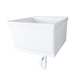 Tehila Standard Wall-Mounted White Utility Sink, Water Supply Lines Included - Sweatfully