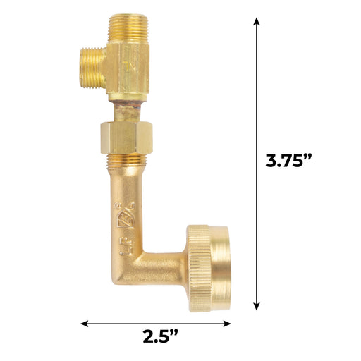 ¾ in. Garden Hose Connector Attachment for Utility Sinks - Sweatfully