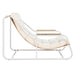 Outdoor Chaise Lounge Chairs Set of 3 with Acacia Side Table, Pool Lounge Chairs for Lawn, Deck, Beach - Sweatfully