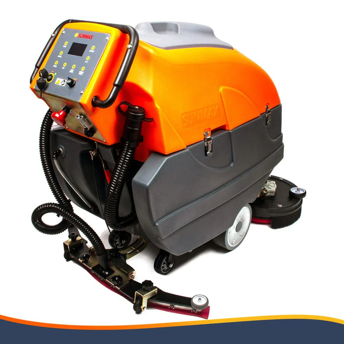 RT120 34" Self-Propelled Floor Scrubber Machine, 33-gal Tank, 75,000 sqft/h - Sweatfully