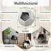25.98'' Modern Pet Furniture Cat Carrier, Sofa Side Table, Planter MDF Multifunctional Furniture, Burmese Sumac - Sweatfully