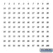 Numbers - Self Adhesive Sheet of (100) - for 4B+ Horizontal Mailboxes - 1 to 100 Series - Sweatfully