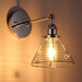 1-Light Modern Silver Wall Scone Light - Sweatfully