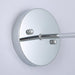 1-Light Modern Silver Wall Scone Light - Sweatfully