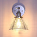1-Light Modern Silver Wall Scone Light - Sweatfully