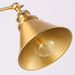 1-Light Rhem Brass Wall Sconce Light - Sweatfully