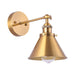 1-Light Rhem Brass Wall Sconce Light - Sweatfully