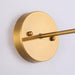 1-Light Rhem Brass Wall Sconce Light - Sweatfully