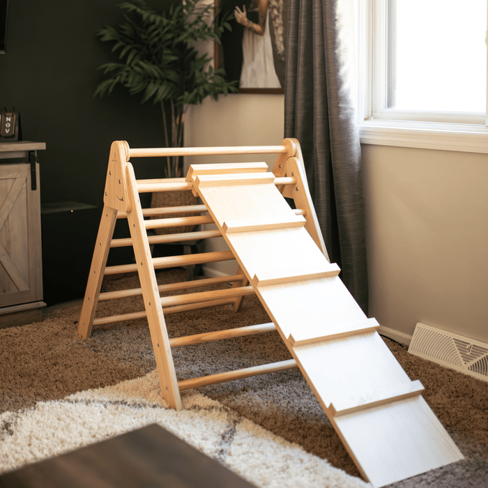 Olive- Pikler Triangle Ladder and Climber Slide - Multiple Sizes - Sweatfully