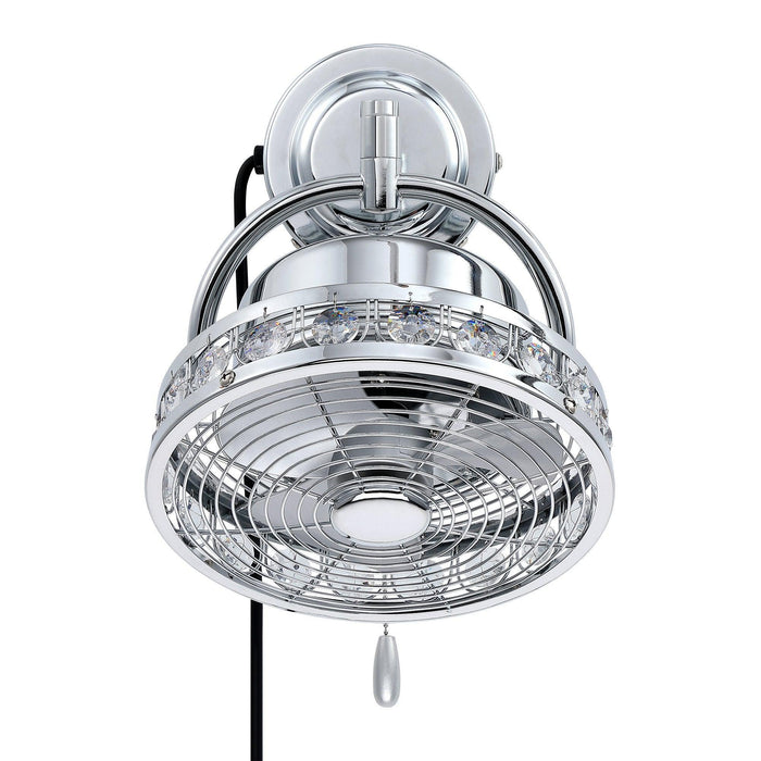 10" Modern Black Small Ceiling Fan with Pull Chain - Sweatfully