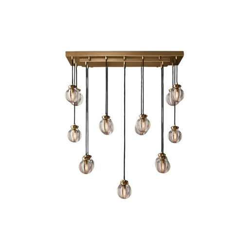 Fantasy Pearl Ball Linear Chandelier 36" - Sweatfully
