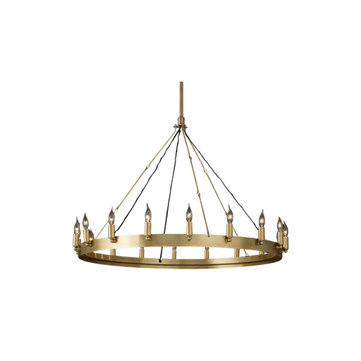 Camino Vintage Candelabra Round Chandelier 38" - Sweatfully