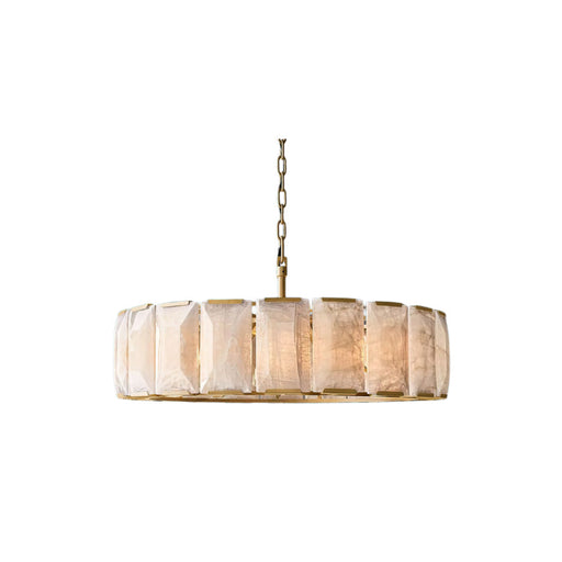 Harson Calcite Round Chandelier 43" - Sweatfully
