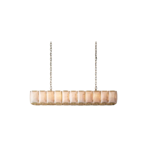 Harson Calcite Rectangular Chandelier 74" - Sweatfully