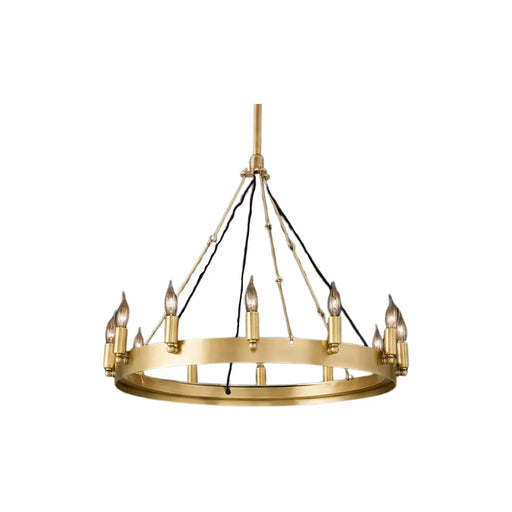 Camino Vintage Candelabra Round Chandelier 26" - Sweatfully