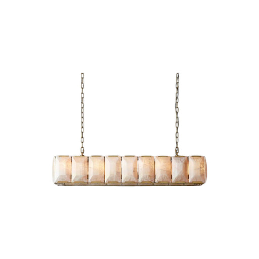 Harson Calcite Rectangular Chandelier 62" - Sweatfully