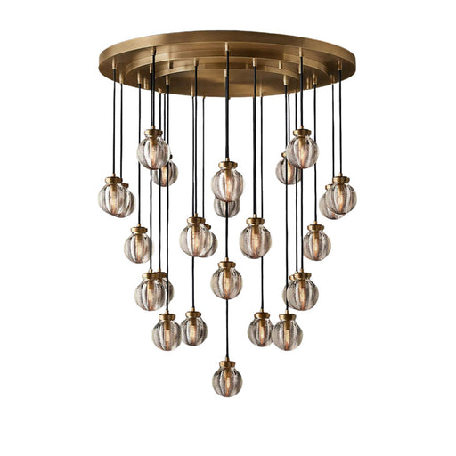 Fantasy Pearl Ball Round Chandelier 38" - Sweatfully