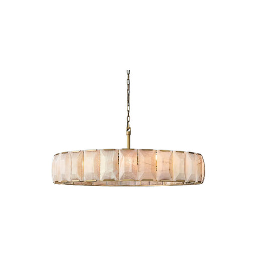 Harson Calcite Round Chandelier 60" - Sweatfully