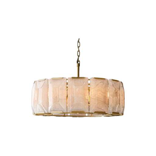 Harson Calcite Round Chandelier 31" - Sweatfully