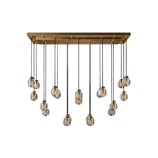 Fantasy Pearl Ball Linear Chandelier 54" - Sweatfully