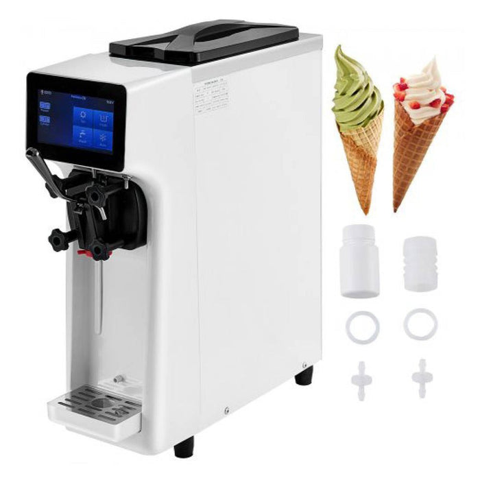 1000W Commercial Home Soft Serve Frozen Yogurt Ice Cream Maker Machine, 4.0L (SAK83425) - Sweatfully