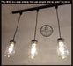 Mason Jar Track Lighting PENDANT Trio - Sweatfully