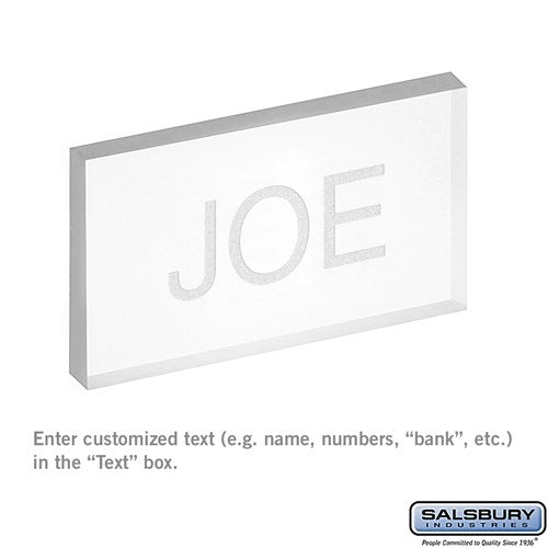 Custom Window Engraving - on Clear Plastic Window - for Mail Bank Door - Sweatfully