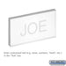 Custom Window Engraving - on Clear Plastic Window - for Mail Bank Door - Sweatfully