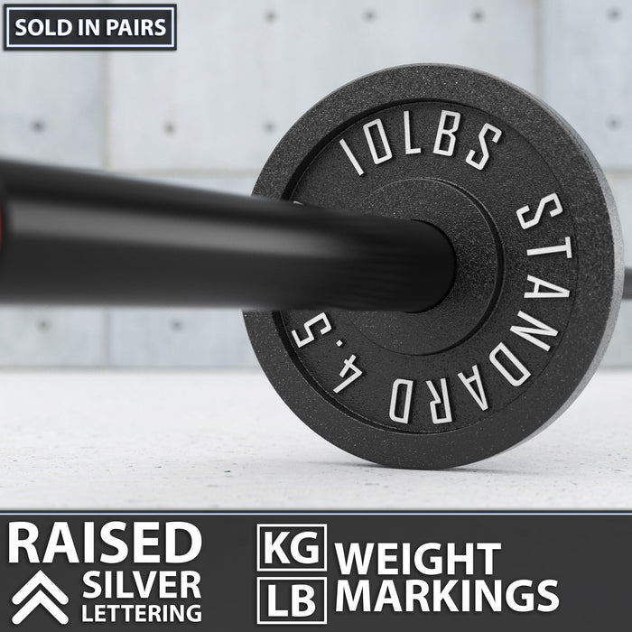 Synergee Standard Metal Weight Plates - Sweatfully