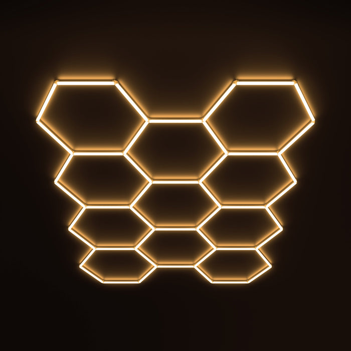 HexGlow Lighting Large 11 Hex Kit (13.53' x 9.74') - Sweatfully