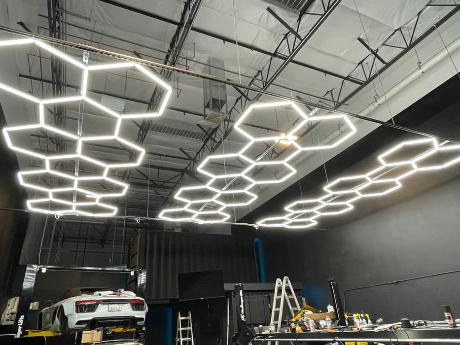 HexGlow Lighting Large Long 11 Hex Kit (21.32' x 6.75') - Sweatfully