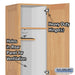 Salsbury 16" Wide Single Tier Solid Oak Executive Wood Locker - 1 Wide - 6 Feet High - 21 Inches Deep - Light Oak - Sweatfully