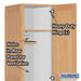 Salsbury 16" Wide Single Tier Solid Oak Executive Wood Locker - 1 Wide - 6 Feet High - 24 Inches Deep - Light Oak - Sweatfully