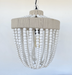 Very Large Farmhouse Beaded Chandelier Pendant Light - Sweatfully