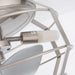 12" Flush Mount Low Profile Caged Small Ceiling Fan with Light and Remote Control - Sweatfully