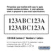 Salsbury Custom Numbers / Letters - Horizontal - Black Vinyl - 2 Inches High - Sweatfully